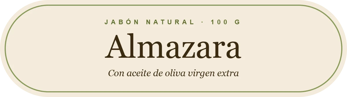 Diseño de etiqueta para jabón natural de aceite de oliva