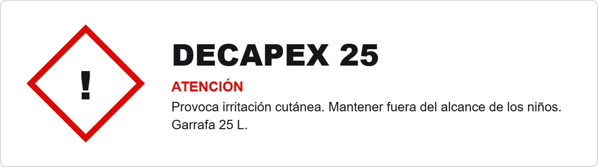 Diseño de etiqueta para producto químico industrial