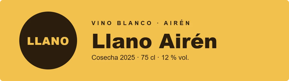 Etiquetas de vino en Castilla-La Mancha: diseño de etiqueta para vino blanco de airén