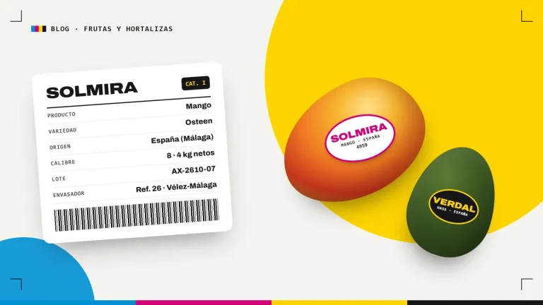 Blog de etiquetas: guía de etiquetado de frutas, mango y aguacate