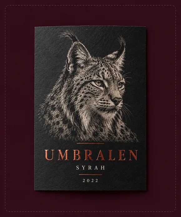 Etiquetas de vino personalizadas con stamping para bodega