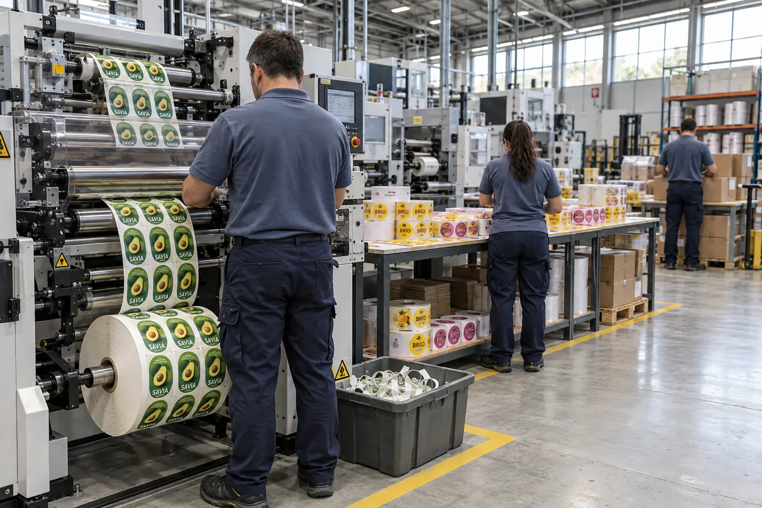 Etiquetas hortofrutícolas en Almería: impresión de bobinas de etiquetas adhesivas para aguacate